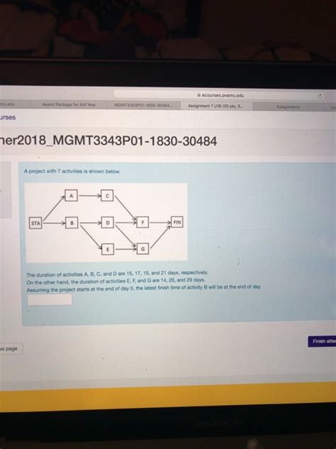 Solved I Ecourses Pvamu Edu Assigment 7 U18 20 Pts 3 Rses Chegg