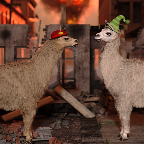 Fanart Llamas With Hats By Ryselle Chan On Deviantart