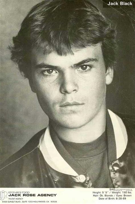 Jack Black In One Of His First Acting Headshots 1988 R Oldschoolcool