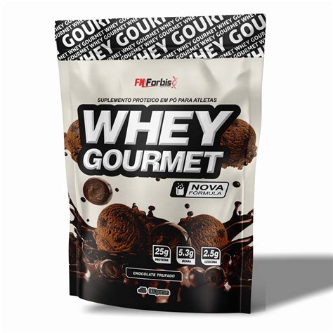 Whey Protein Gourmet Chocolate Trufado G Fn Forbis Whey W Isolado