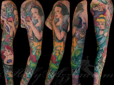 Beauty And The Beast Tattoo Sleeve