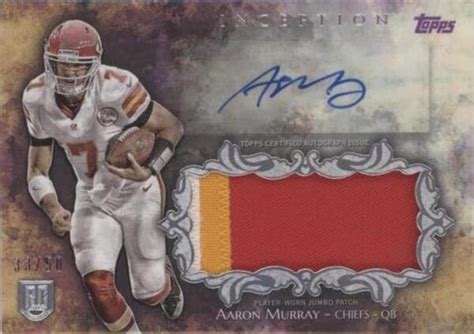 Topps Inception Autograph Jumbo Patch Purple Iajp Au Aaron