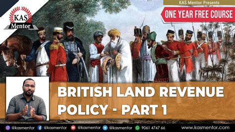 British Land Revenue Policy Part Permanent Settlement Many