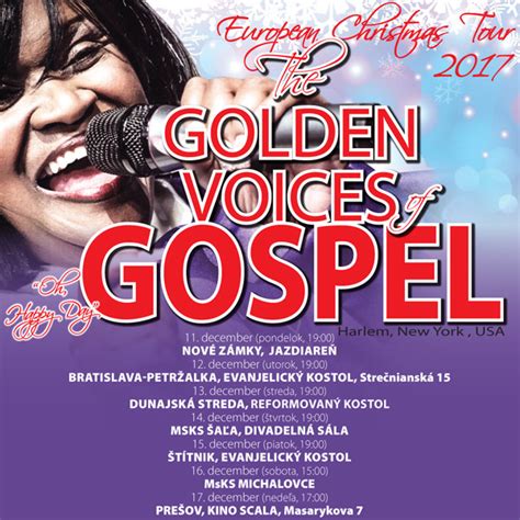 The Golden Voices Of Gospel New York Usa Ticketportal Vstupenky Na