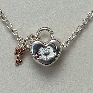 Mickey Mouse Minnie Mouse Padlock Charm Sliver Charms Charm For