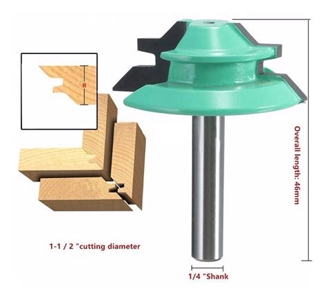 Broca Fresa Router Para Uniones A Para Madera De