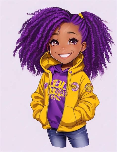 Premium Photo African American Girl Wearing Hoodie Cute Black Girl Vector