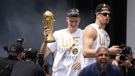 Jokic Finds Trophy As Denver Nuggets Celebrate St Nba Title