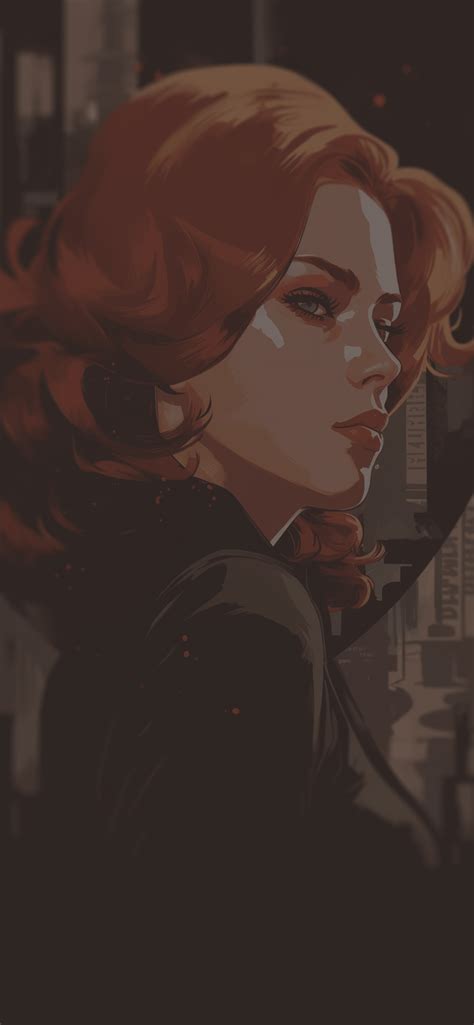 Marvel Black Widow Art Wallpaper- Black Widow Wallpaper iPhone