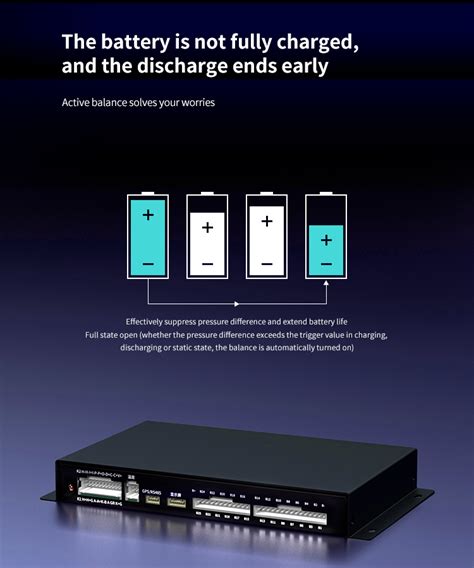 Jk BMS Active Balance 600A Current With Relay B2a25srp Smart BMS Active