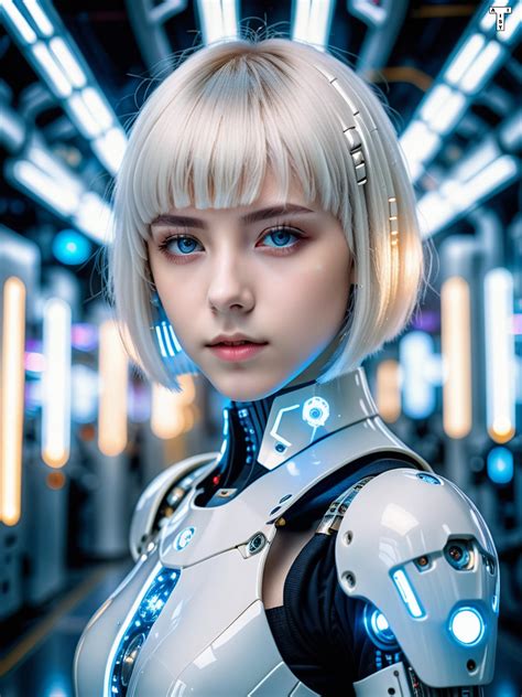 A Beautiful Cyborg Girl By Dravrender On Deviantart
