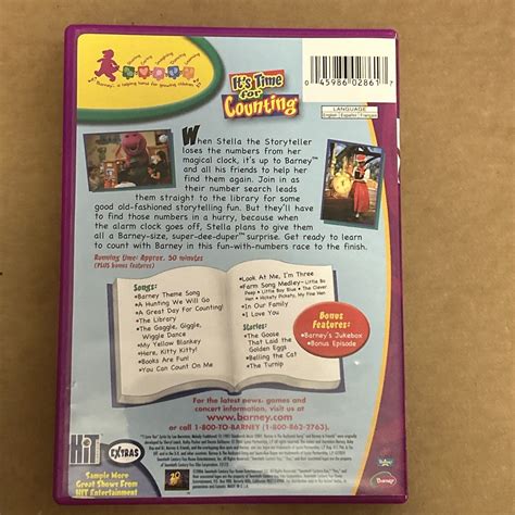 Barney Its Time For Counting Dvd 2006 45986028617 Ebay