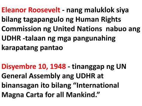 Ang Universal Declaration Of Human Rights Udhrpptx