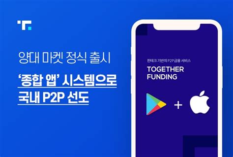 투게더펀딩 P2p금융법 시행 앞두고 공식 앱 출시