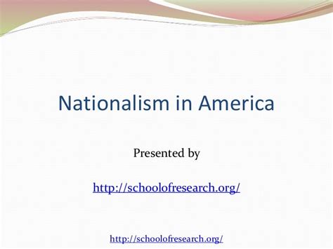 Nationalism in america