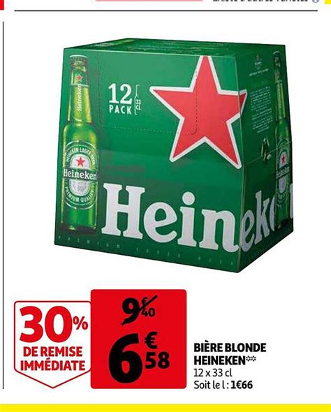 Promo Bière Blonde Heineken chez Auchan iCatalogue fr