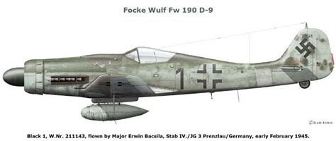 Focke Wulf Fw 190 D 9 Black 1 W Nr 211143 Flown By Major Erwin