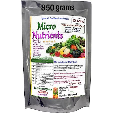 Jio Green Garden Store Organic Micro Nutrients Fertilizer 850 G With