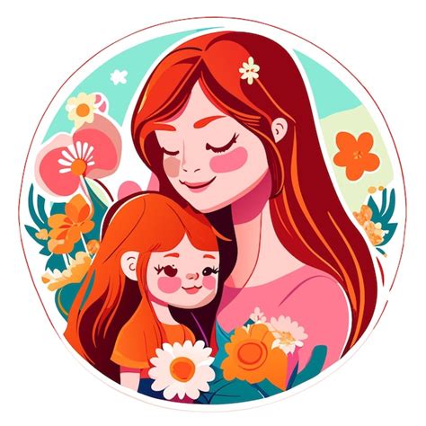 Premium Vector Mom And Daughter Love Background For Mothers Day