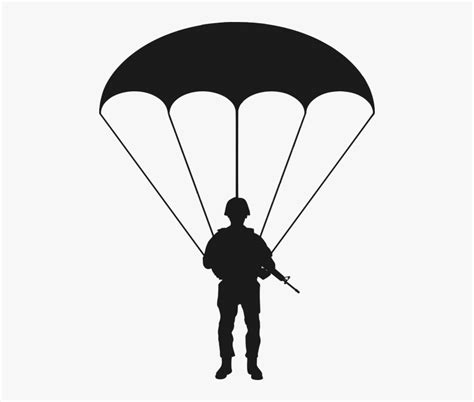 Paratrooper Soldier Combatant - Paratrooper Clipart, HD Png Download ...