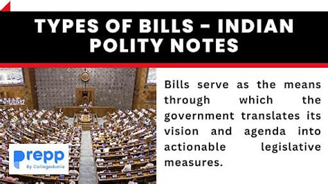 Types Of Bills Indian Polity Notes