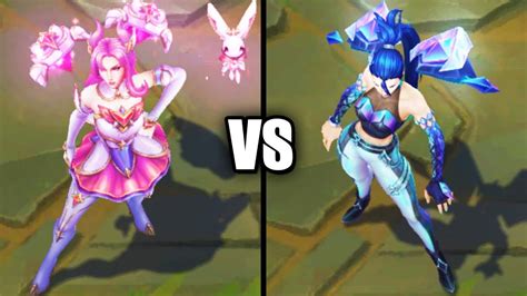 Star Guardian Kaisa Vs Kda All Out Kaisa Skins Comparison League Of