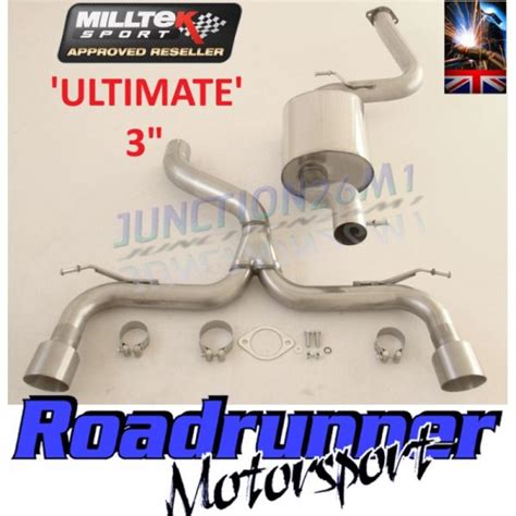 Milltek Exhaust Ford Focus MK2 ST 225 Cat Back Exhaust 3 Race System