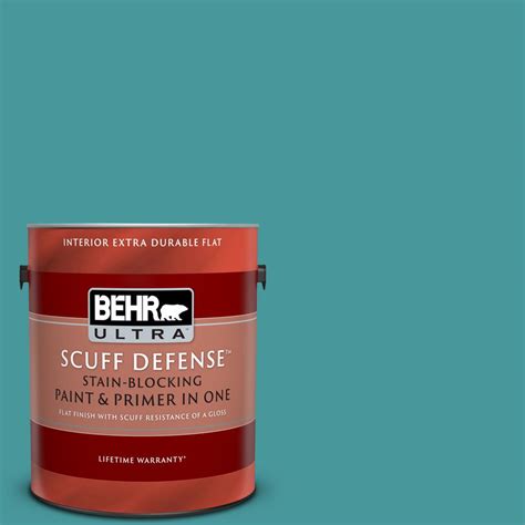 BEHR ULTRA 1 Gal 510D 6 Aquatic Green Extra Durable Flat Interior