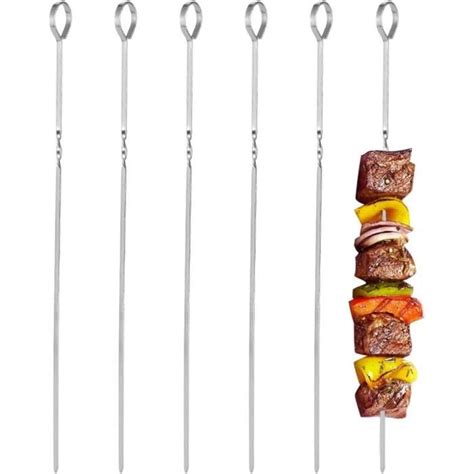 Brochettes De Barbecue Brochettes Plates En M Tal Brochettes De