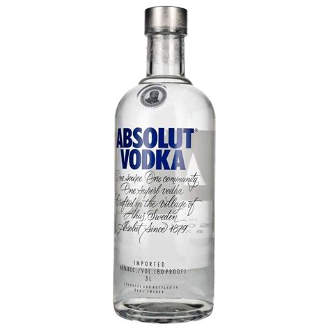 Comprar Botellones Absolut Vodka Litros Suecia Online Licorea