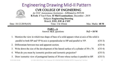 Engineering Drawing Ppt As Per Jntuh Syllabus