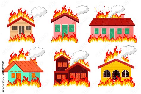 House Burn Clipart