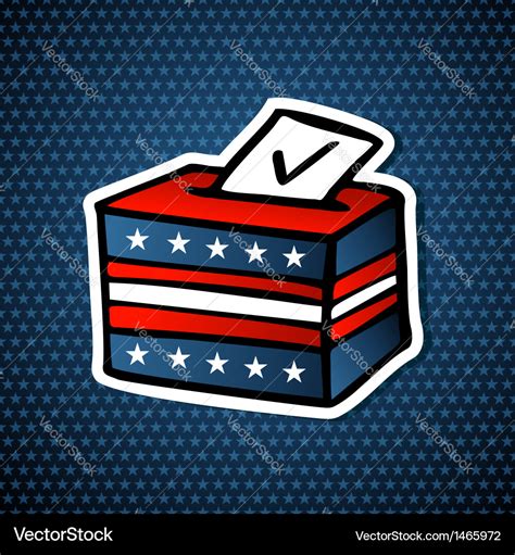 Usa Elections Ballot Box Royalty Free Vector Image