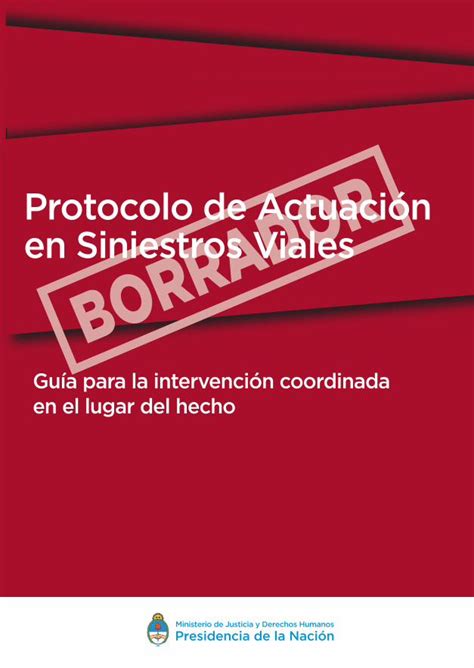 Pdf Protocolo De Actuación En Siniestros Viales · Del Acta De