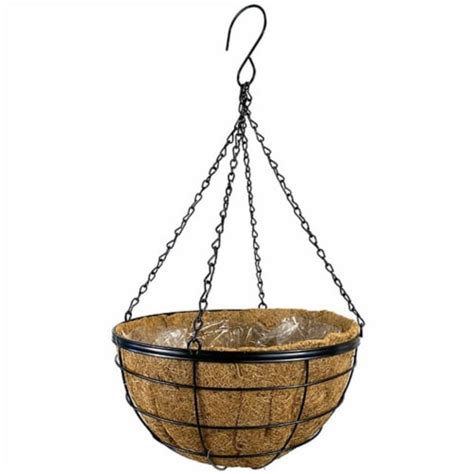 Panacea Products Modern Farmhouse Hanging Basket Black 2 Ct Smiths Food And Drug