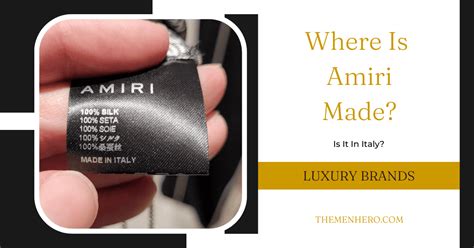 Where Is Amiri Made? Is It In The US? - The Men Hero