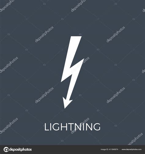 Lightning Vector Icon Stock Vector By Leshkasmok