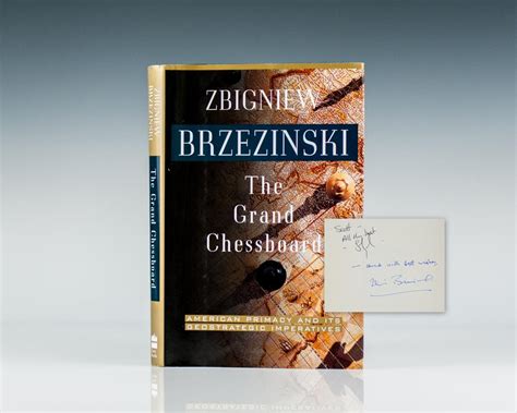 The Grand Chessboard Brzezenski First Edition Signed