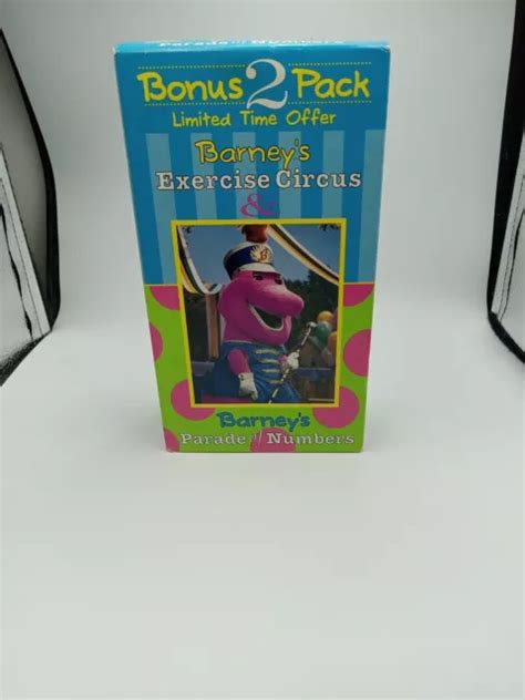 Barneys Exercise Circus Parade Of Numbers Vhs 1996 2 Tape Set 16 42 Picclick Ca