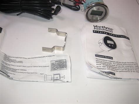 Veethree 2 Depth Instrument Gauge New And Complete With Thru Hull