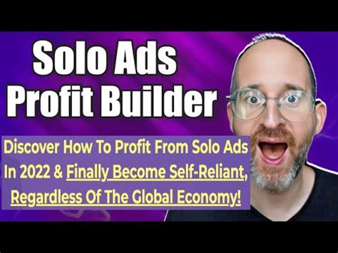 Solo Ads Profit Builder Review Youtube