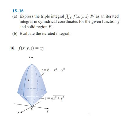 Solved 15 16 A Express The Triple Integral SSSE F X Y Z Chegg