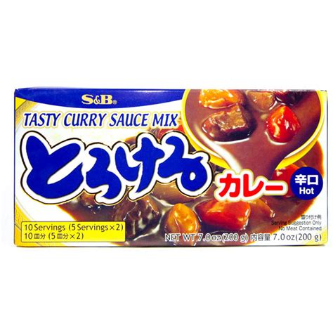 JAPAN S B TASTY JAPANESE CURRY SAUCE HOT 200G Asia Grocery Town
