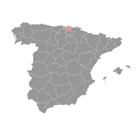 Mapa De La Provincia De Una Divisi N Administrativa De Vizcaya De