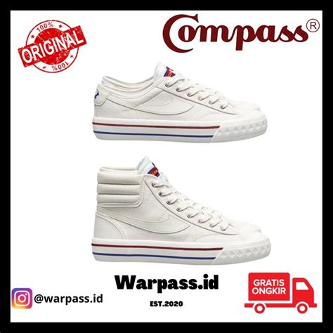 Jual Sepatu Compass Retrograde Low High Cream BNIB Shopee Indonesia