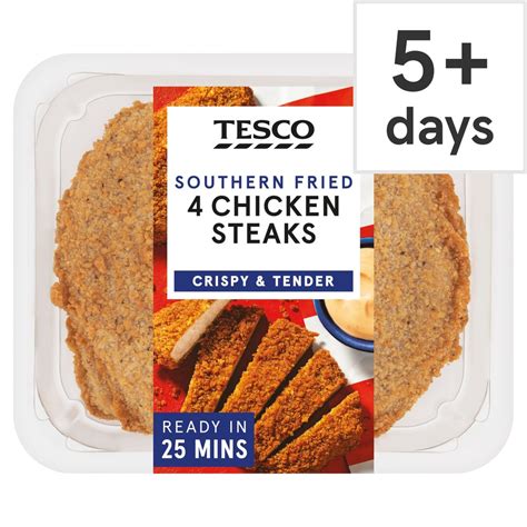 Tesco 4 Southern Fried Chicken Steaks 505g Tesco Groceries