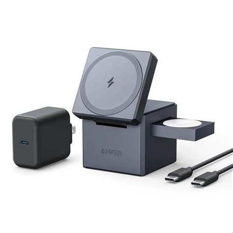 Anker 3 Em 1 Cube Com Magsafe Para Apple Lança Com 15 W De Carga Rápida