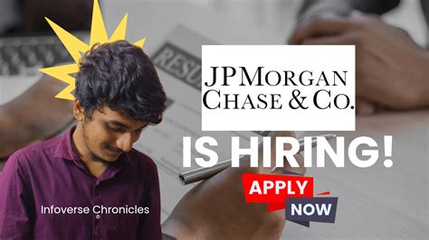 JPMorgan Chase And Co Is Hiring For Applications Support Infoverse