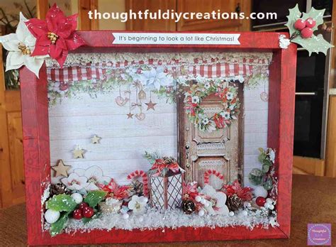 Christmas Shadow Box Tutorial - thoughtfuldiycreations D.I.Y. Xmas Craft