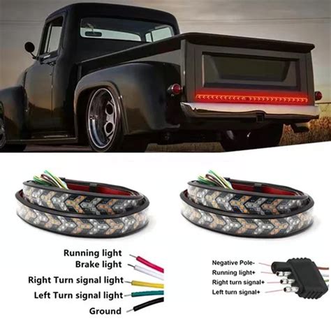 V V Led Tailgate Lights Bar Strip For Pickup Jeep Cars Turn Singal